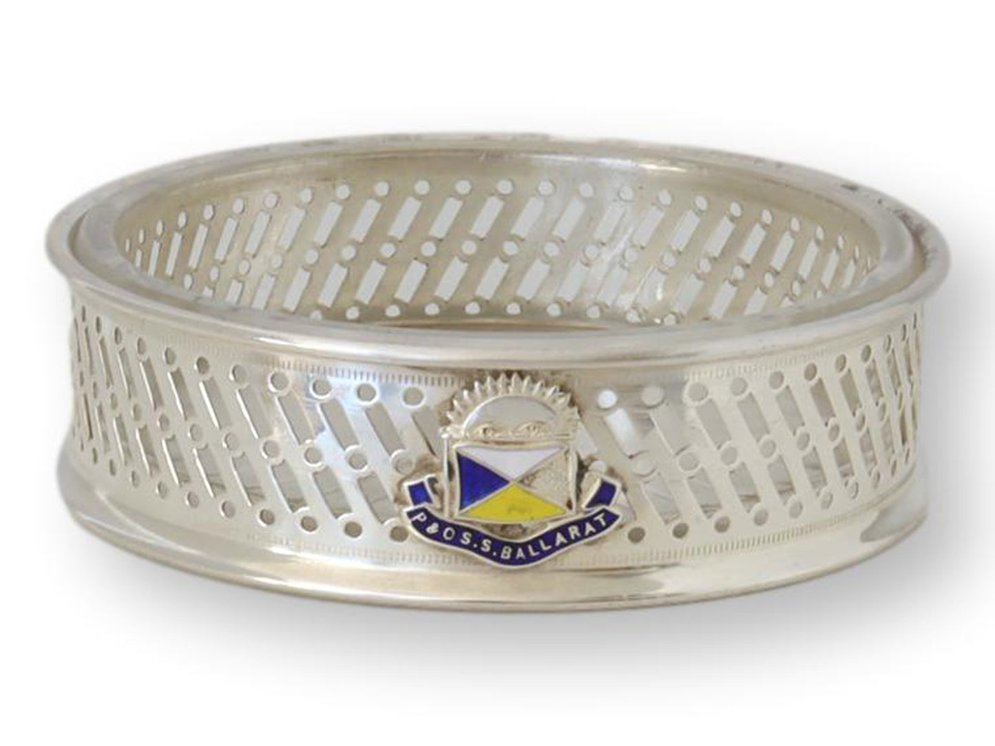 Antique P & O S.S. Ballarat Wine Coaster