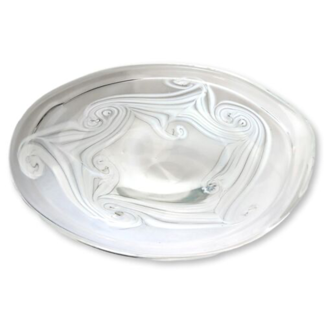 Signed M. Rhys Williams Art Glass Bowl