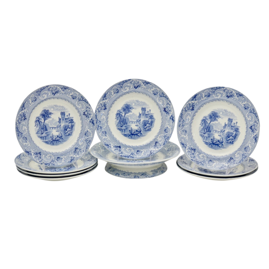 C.1870s English Staffordshire Rhine Pattern Serving Set