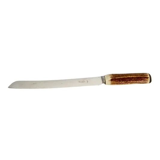 Midcentury Horn Handled Bread Knife