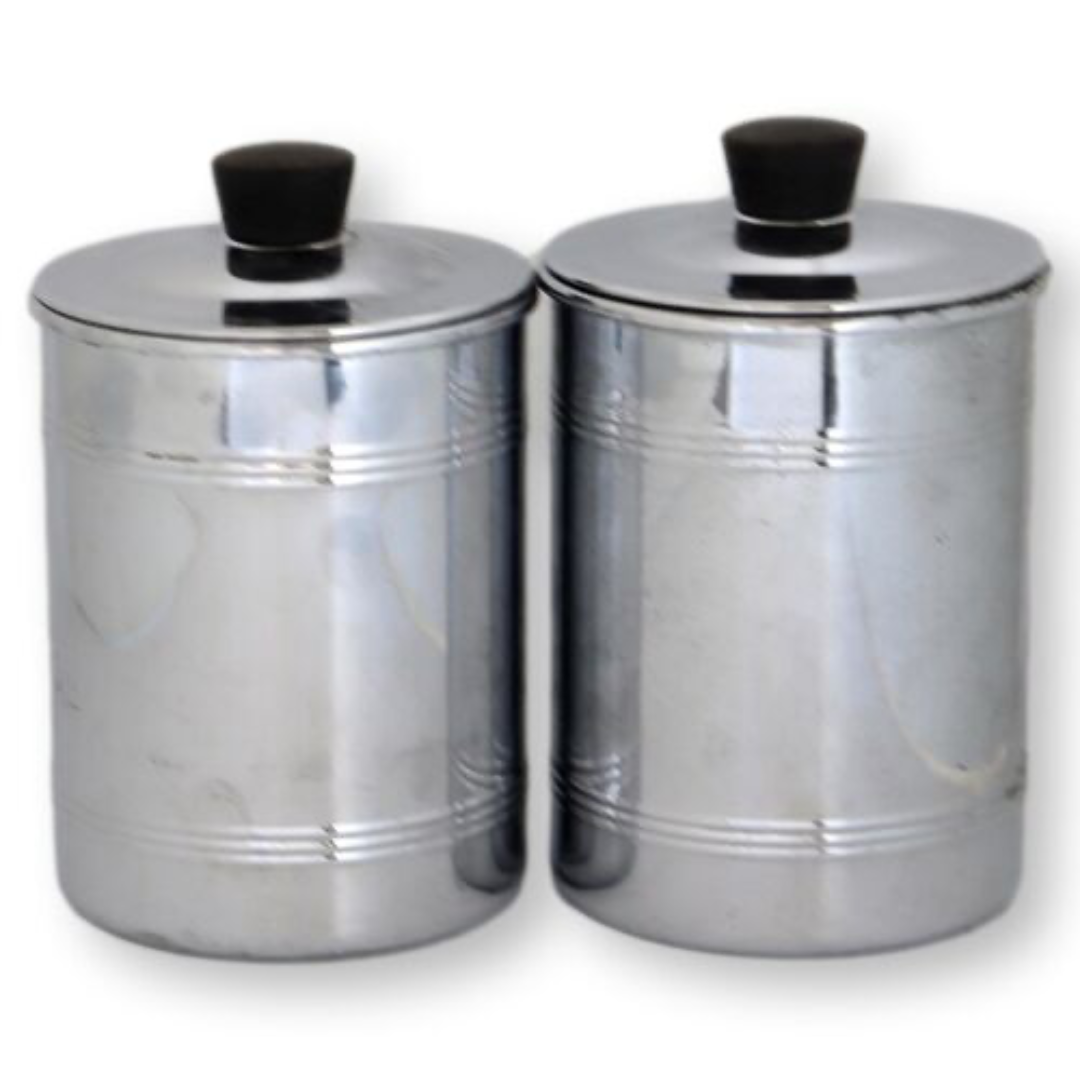 Midcentury Art Deco French Café & Chicorée Canisters