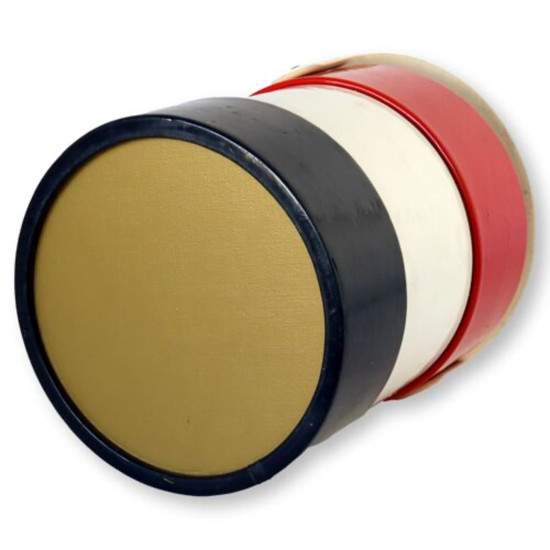 Midcentury Patent Leather French Flag Ice Bucket