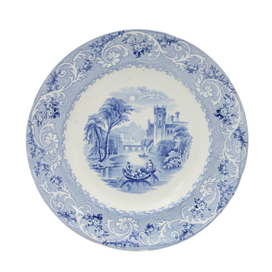 C.1870s English Staffordshire Rhine Pattern Serving Set