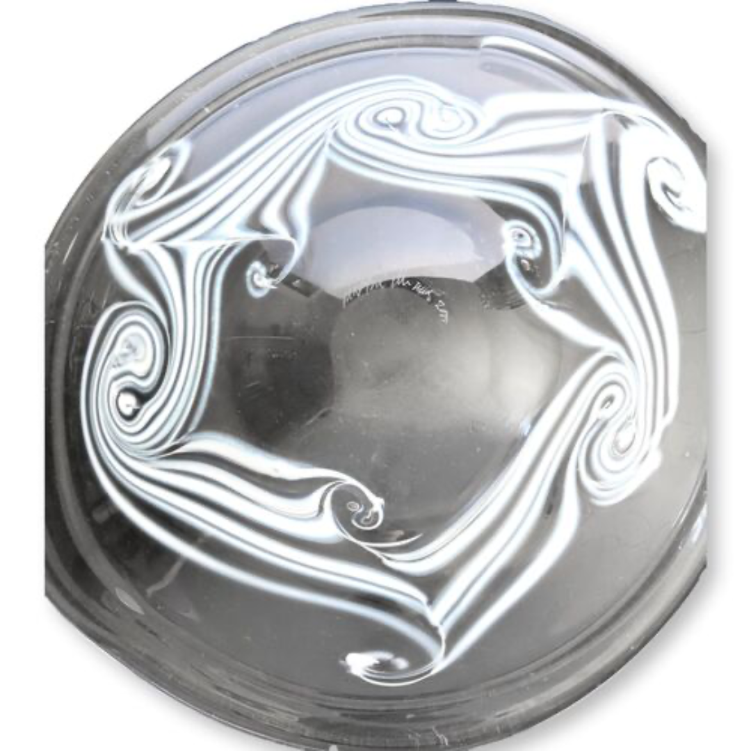 Signed M. Rhys Williams Art Glass Bowl