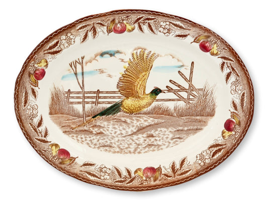 Vintage Pheasant Game Platter