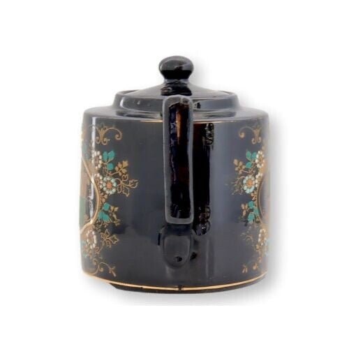 1897 Queen Victoria Diamond Jubilee Jackfield Glaze Teapot