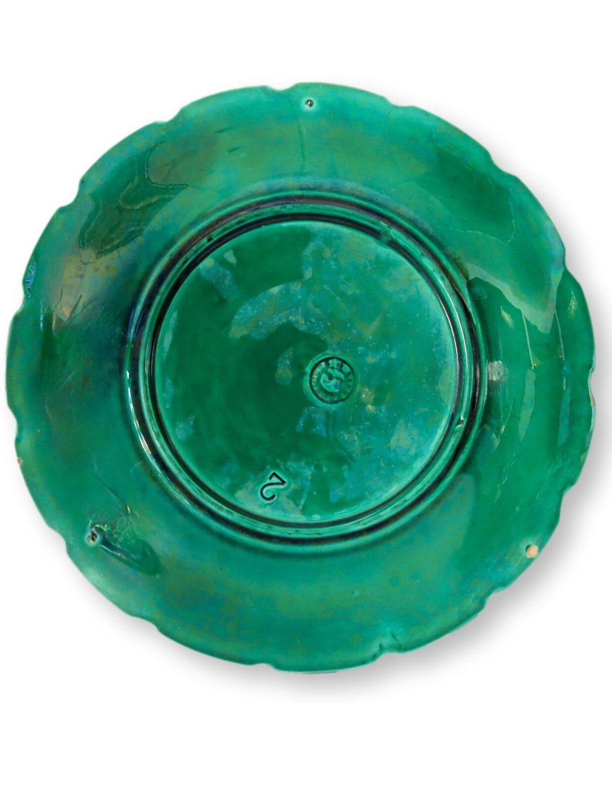 C.1880s Sarreguemines Majolica Plates, Set of 7