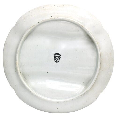 Midcentury French Majolica Asparagus Plates