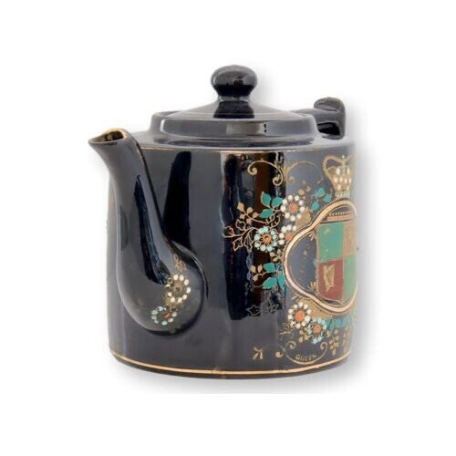 1897 Queen Victoria Diamond Jubilee Jackfield Glaze Teapot