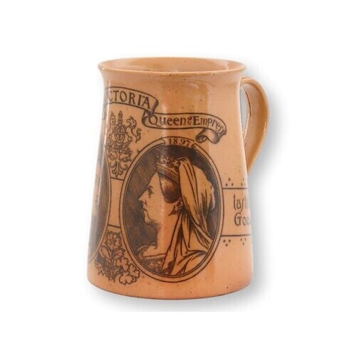 1897 Queen Victoria Diamond Jubilee Mug | Doulton Lambeth