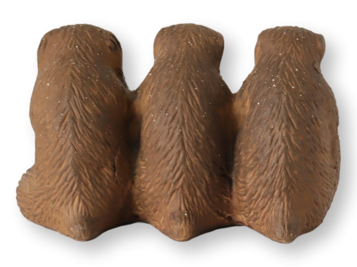 Midcentury See, Speak, Hear No Evil Monkey's