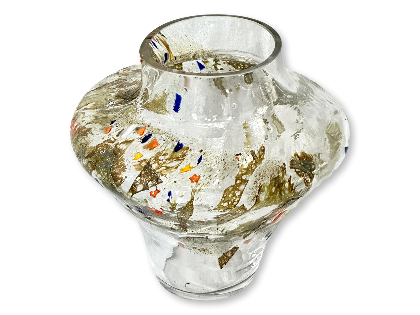 Large Signed Ion Tamaian Art Glass Vase