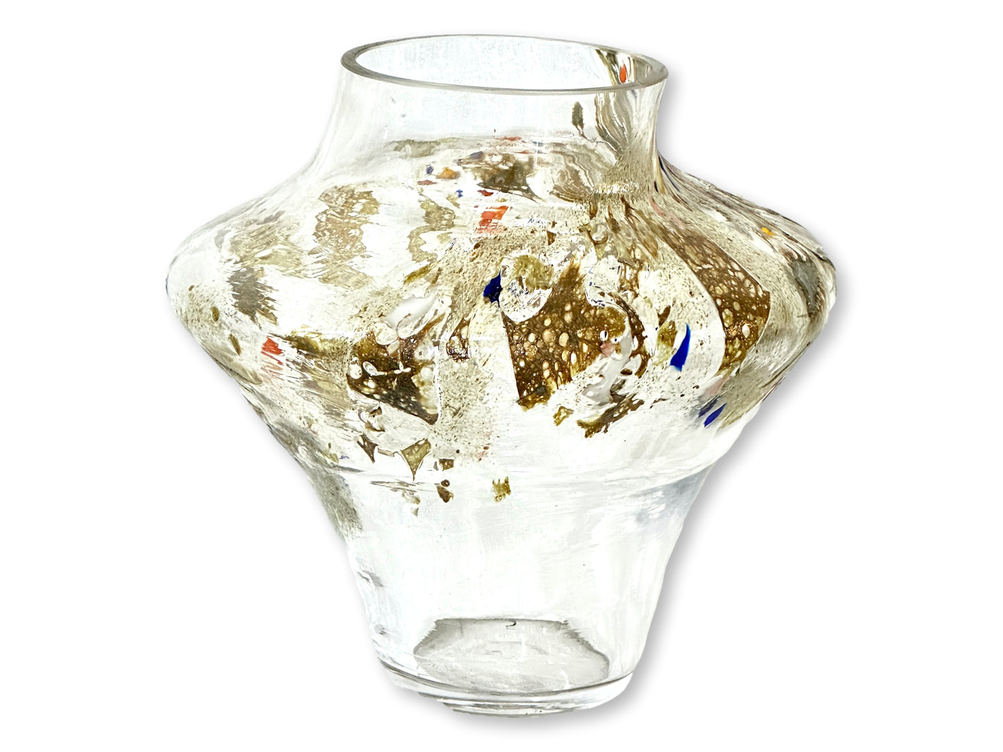 Large Signed Ion Tamaian Art Glass Vase