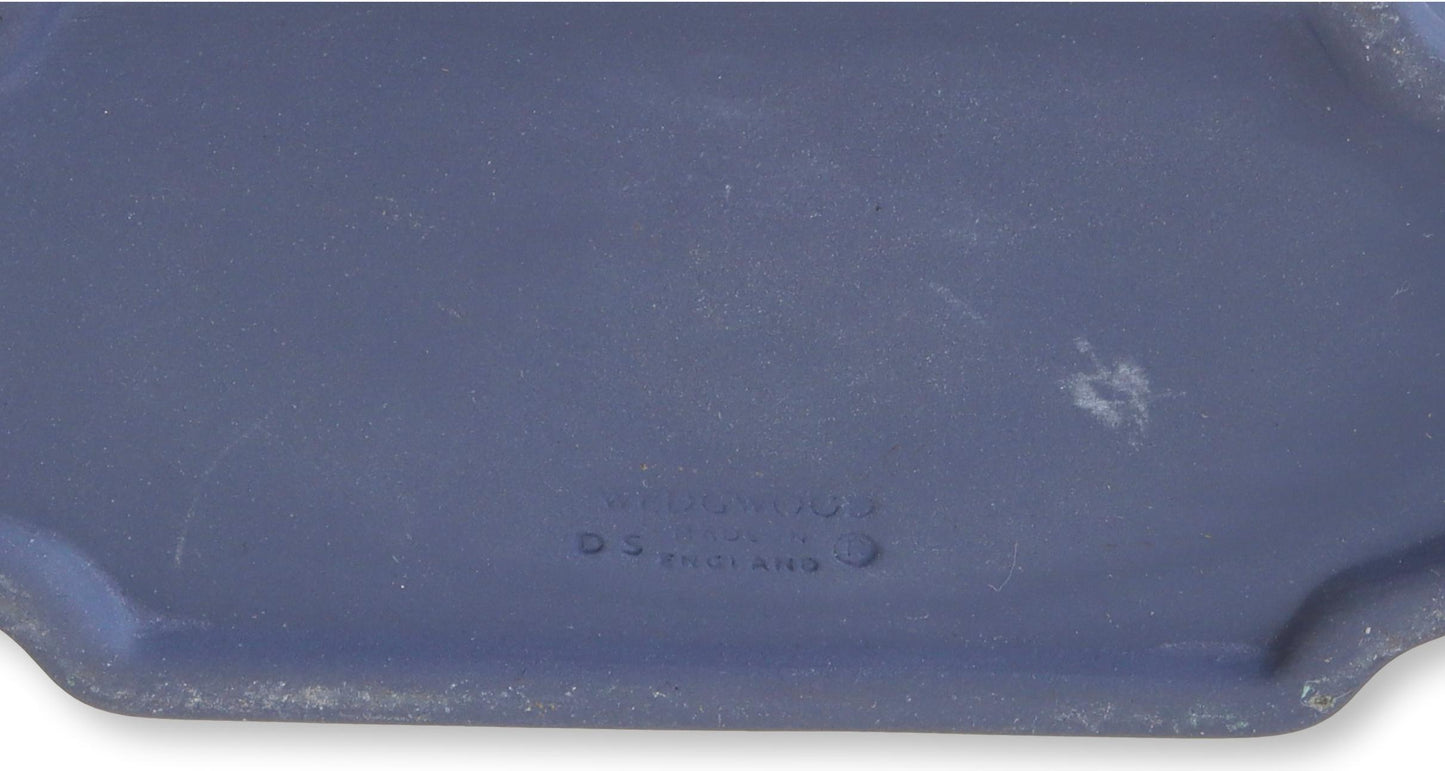 Midcentury Cobalt Wedgwood Jasperware Match Box