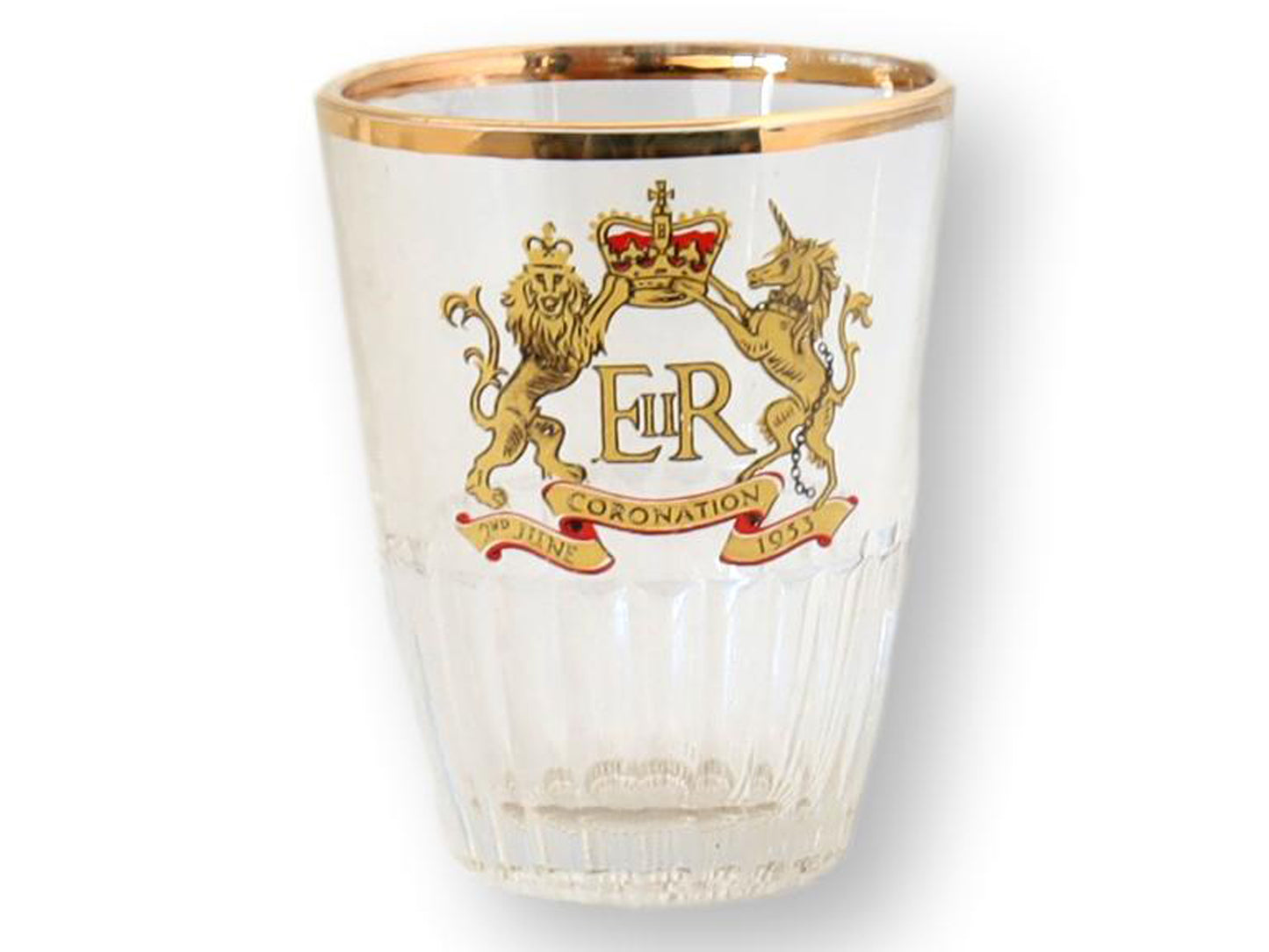 Queen Elizabeth II 1953 Royal Coronation Shot Glasses