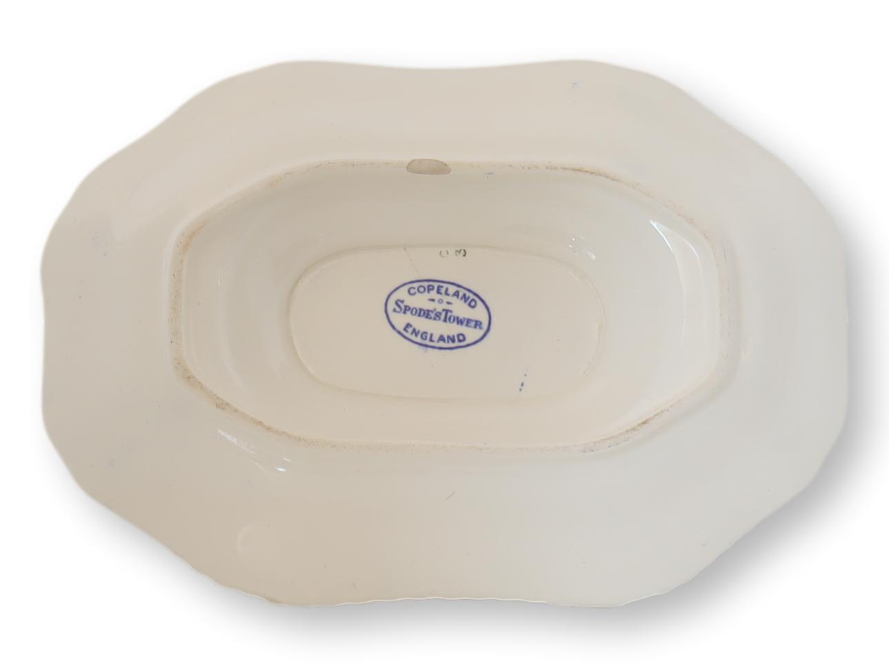 Antique Spode's Tower Meat Platter & Gravy Boat