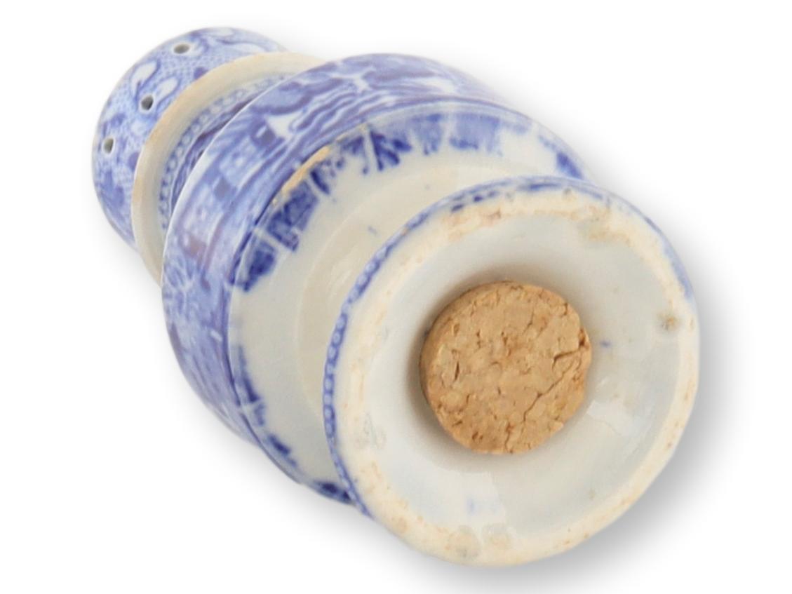 1850s Pearlware Willow Pepper Pot