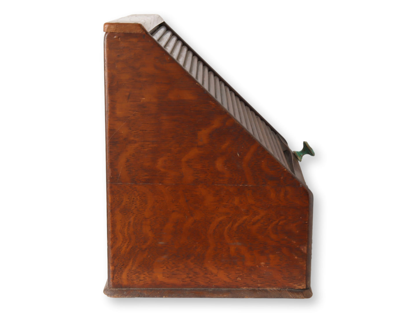 Antique Tabletop Roll Top Desk Organizer