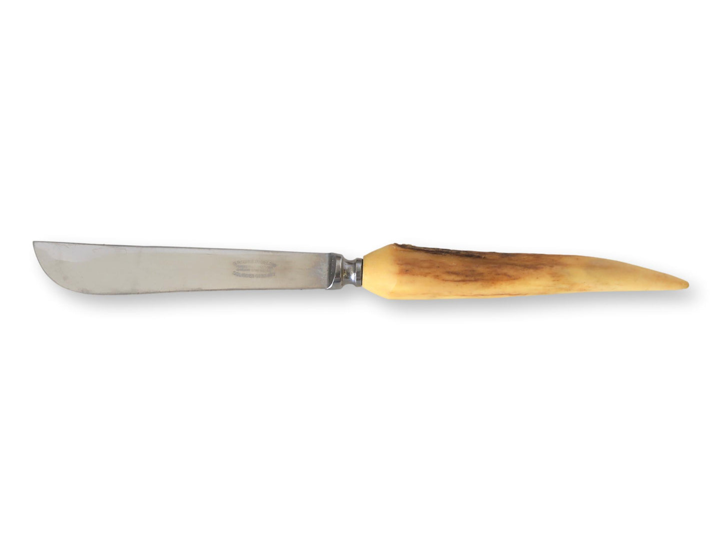 Midcentury German Solingen Stag-Horn Steak Knives, Set of 6