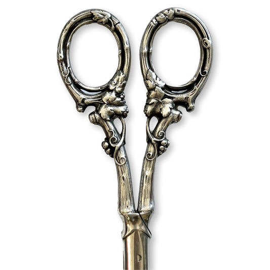 Antique English Silver-Plate Wine Makers Grape Shears