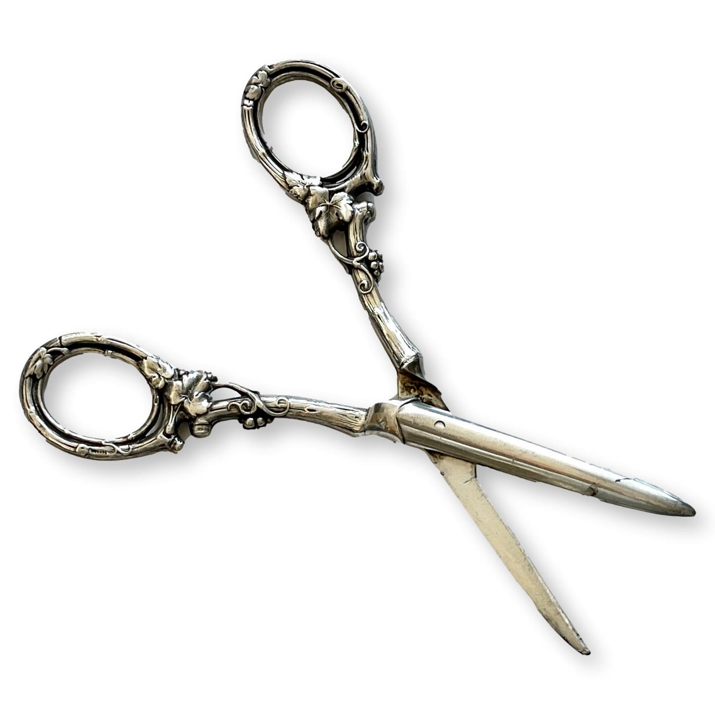 Antique English Silver-Plate Wine Makers Grape Shears