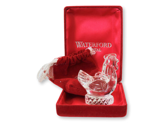 Waterford “Three French Hens” Crystal Ornament – 1997
