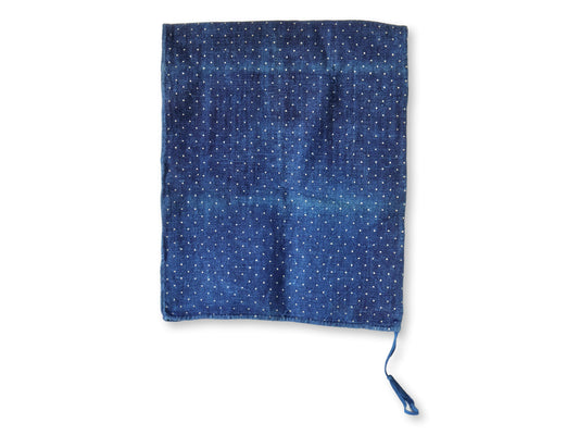 Antique French Indigo Polka Dot Laundry Bag