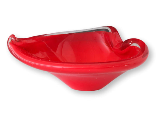 Midcentury Murano Heart Cigar Ashtray