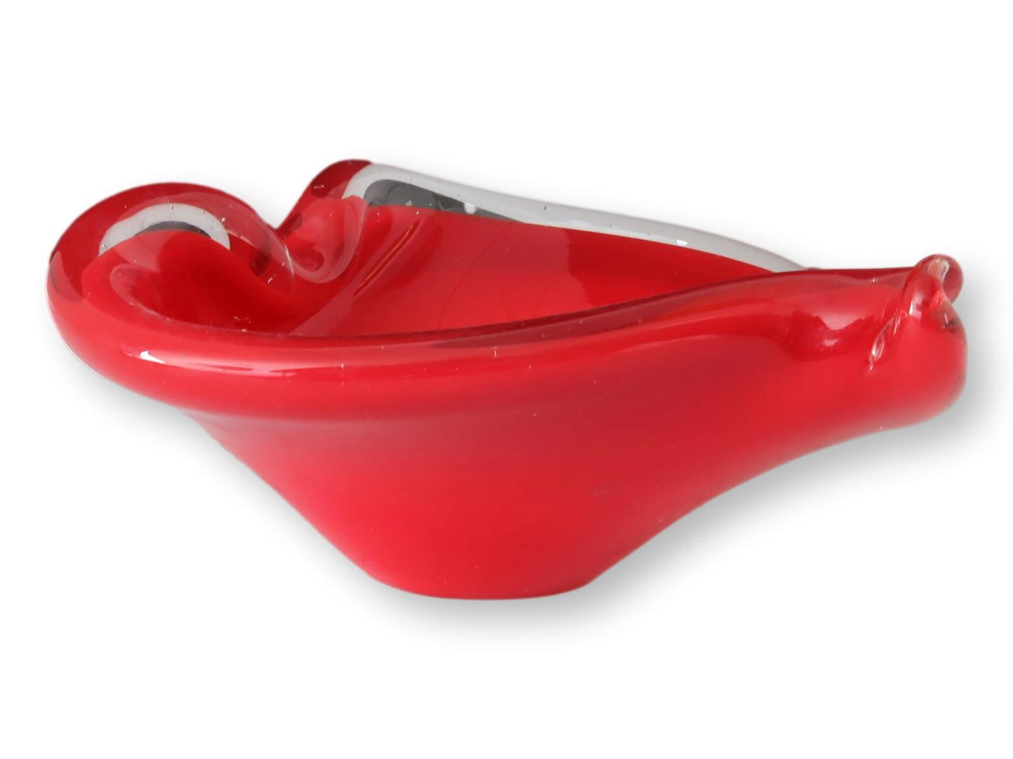 Midcentury Murano Heart Cigar Ashtray