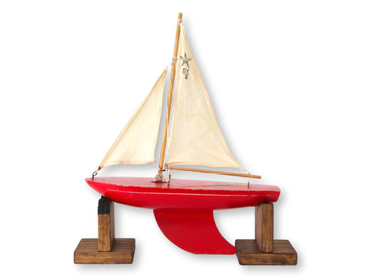 Midcentury English Pond Boat w/ Stand