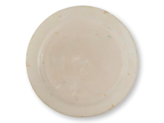 Antique Stick Spatter Spongeware Plate