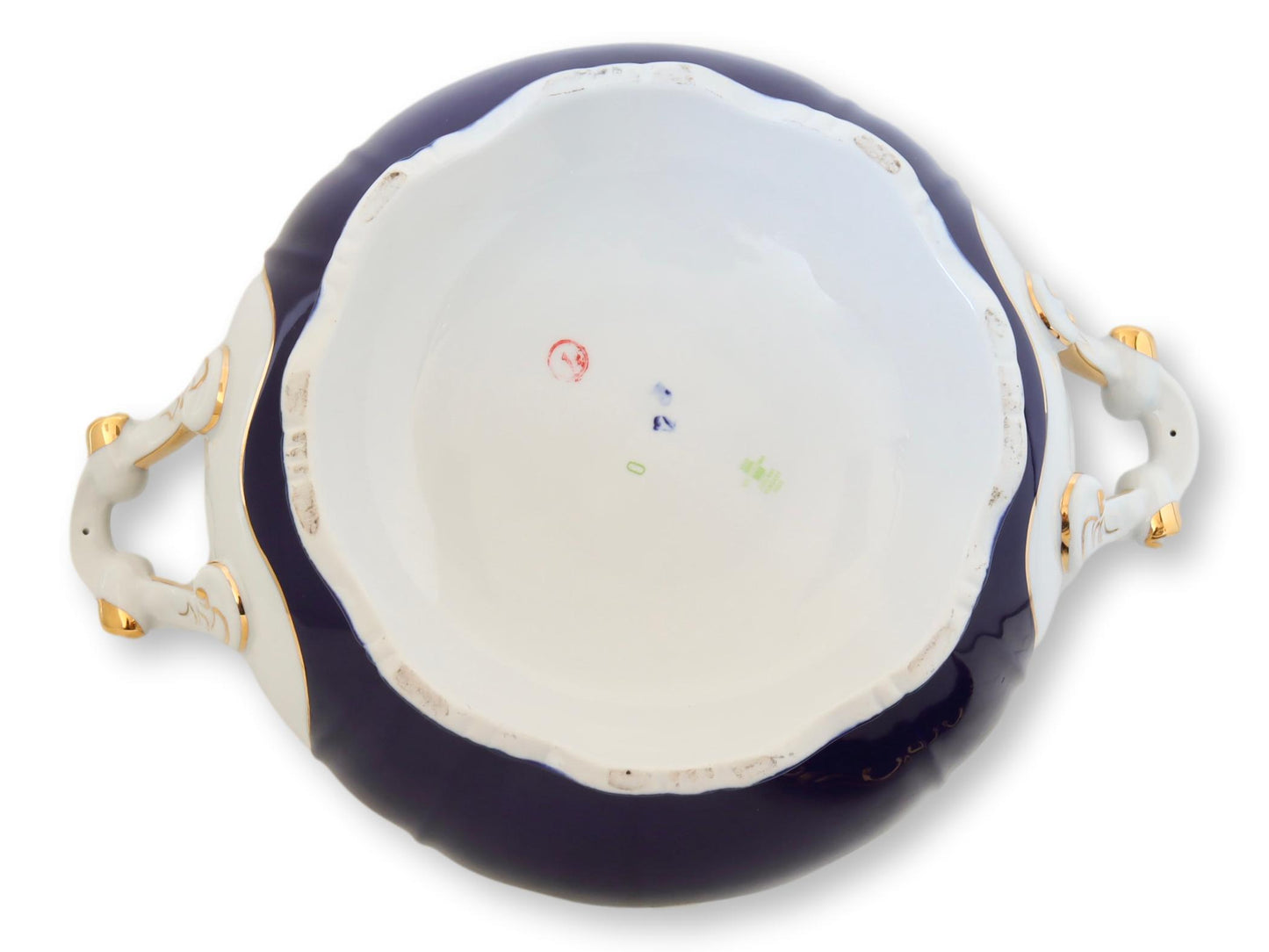 Pompadour III Cobalt & 18K Soup Tureen