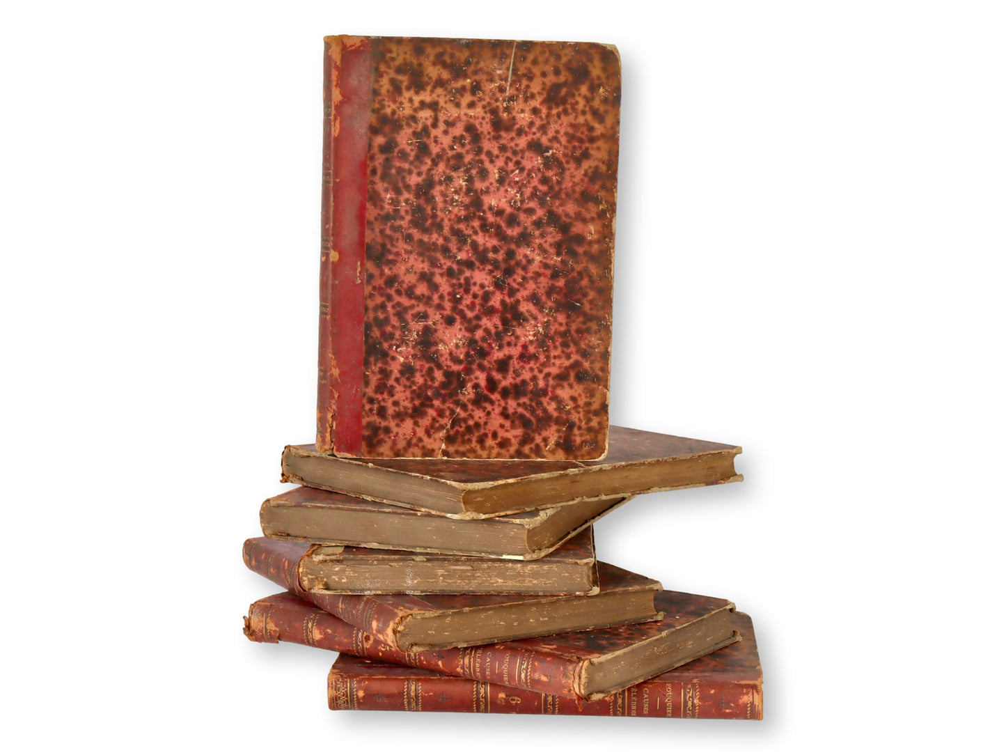 1860s Red Bound French Books