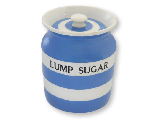Early 1900s T G Green Cornishware "Lump Sugar" Jar