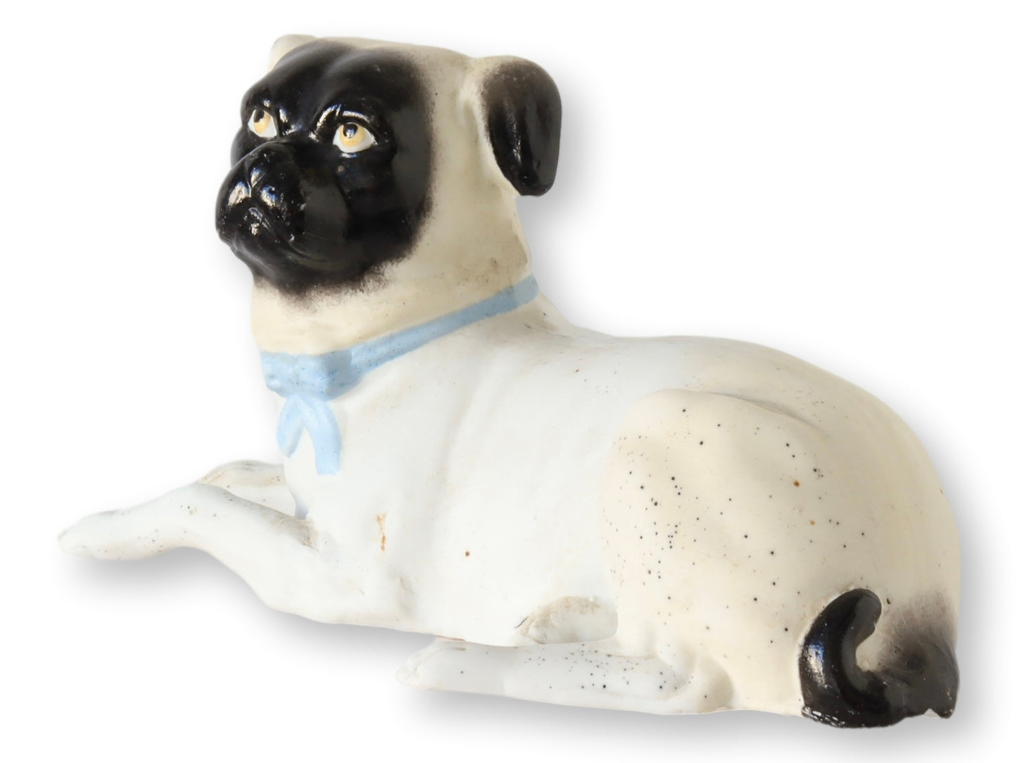 Antique Dresden Porcelain Respite Pug