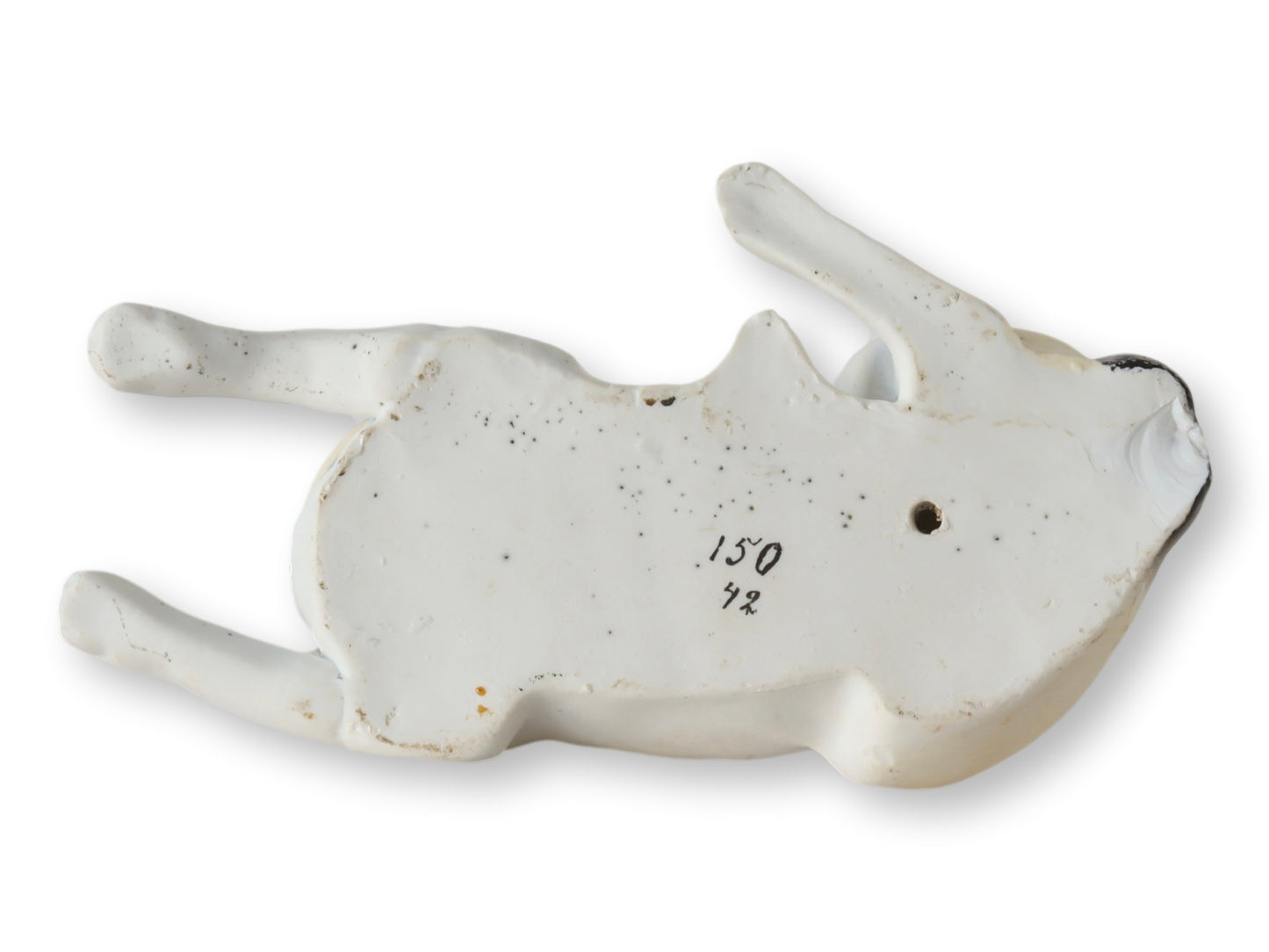 Antique Dresden Porcelain Respite Pug