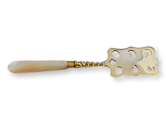 Antique English Mother-of-Pearl Handle Petit Four Server, C. 1900