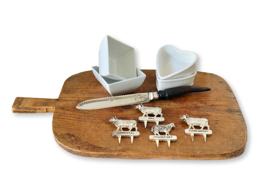 Midcentury French Charcuterie Set w/ Cheese Markers