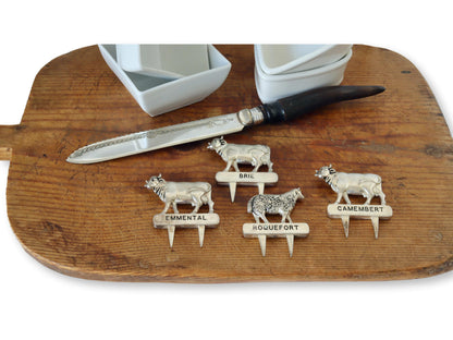 Midcentury French Charcuterie Set w/ Cheese Markers