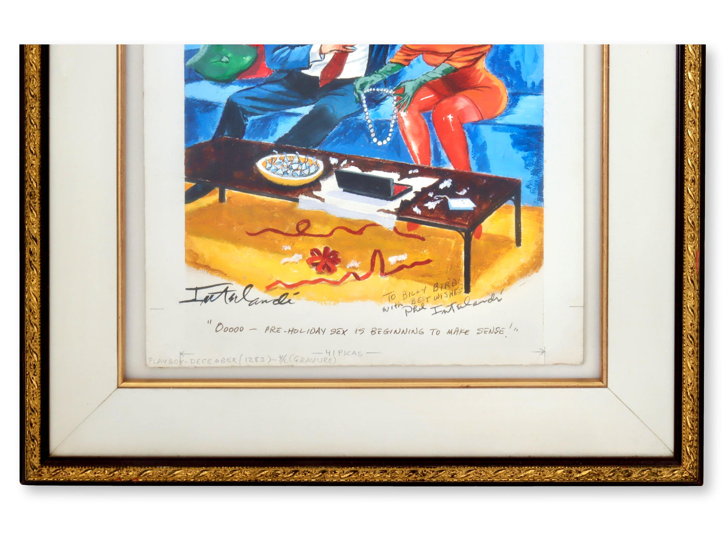 Original Phil Interlandi Playboy Cartoon | December 1983 Issue