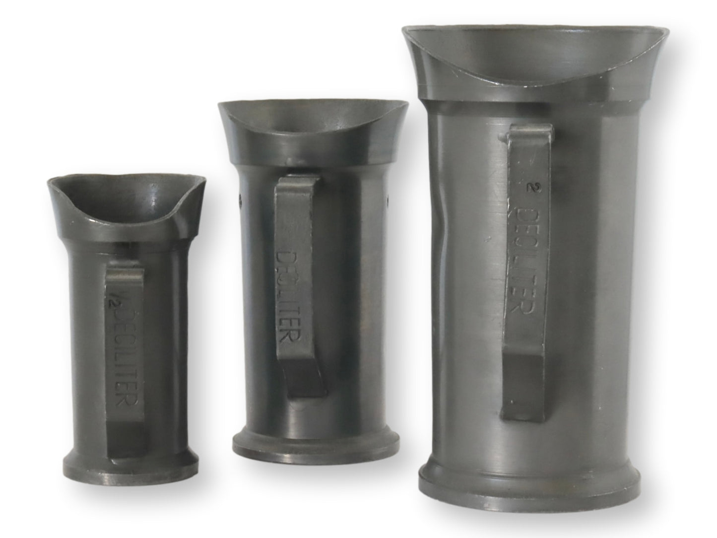 Antique Pewter Measures, Set of 3