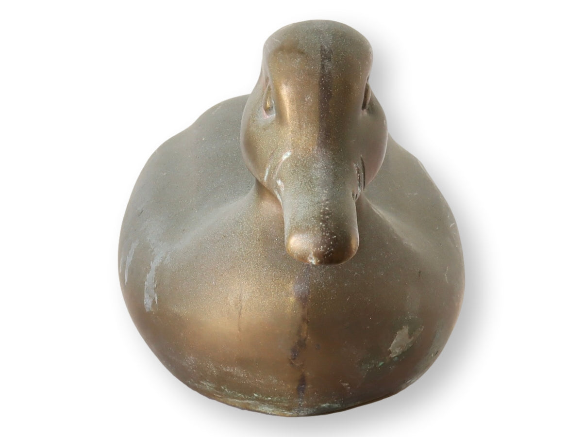 English Weathered Brass Duck