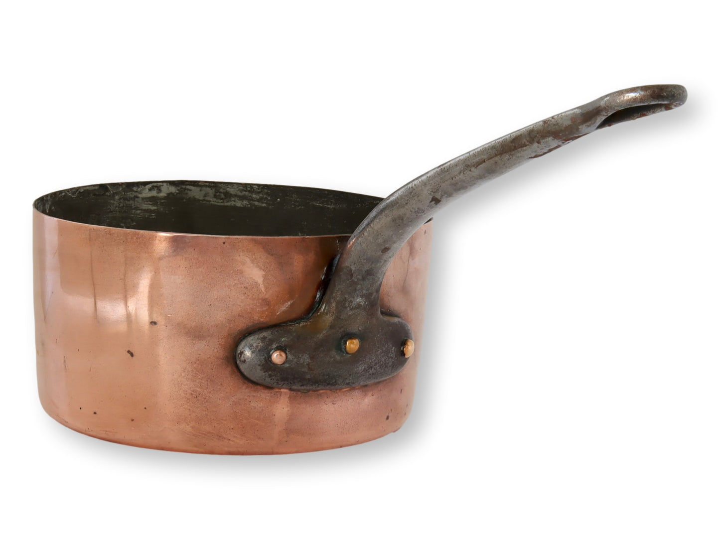 Antique French Copper Professional Grade Sauce Pan