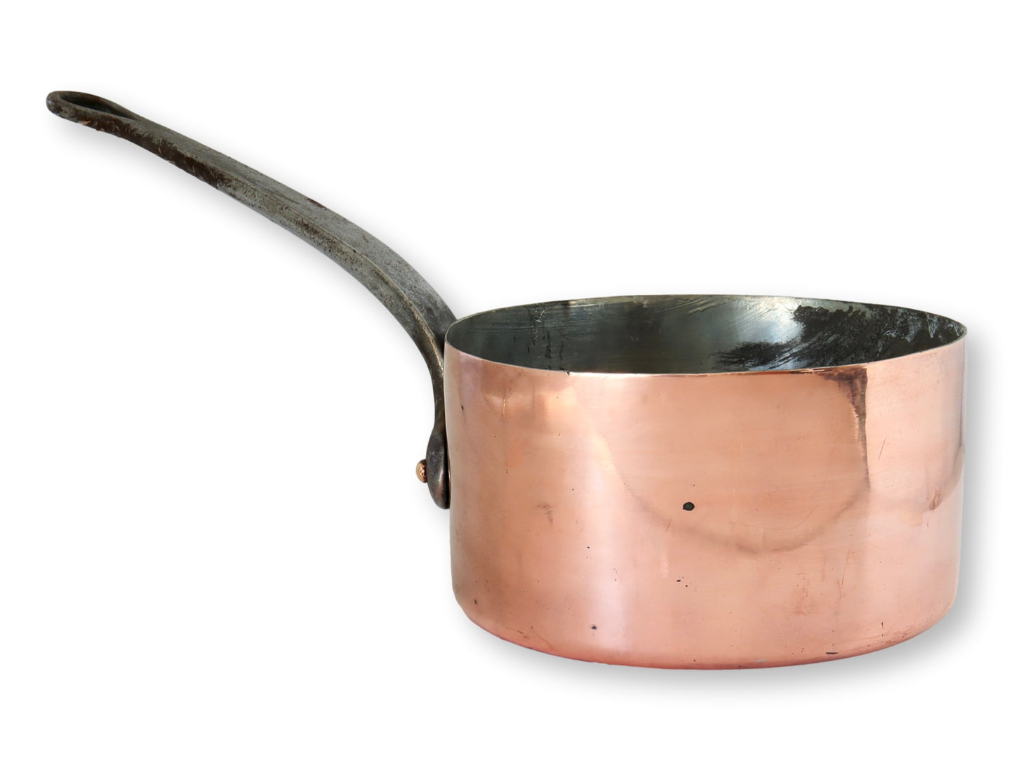 Antique French Copper Professional Grade Sauce Pan