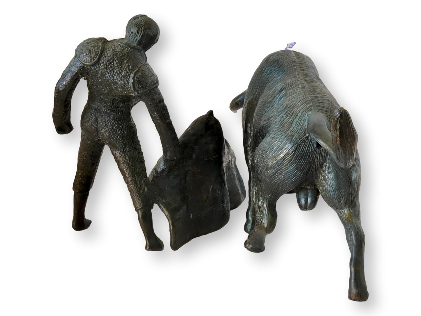 Vintage Bronze Bull & Matador