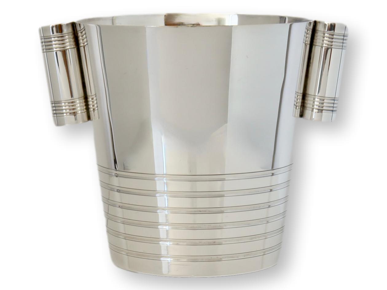 Early 20th-C. French Art Deco Champagne Bucket