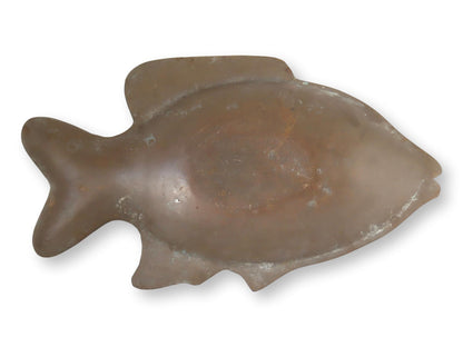 Midcentury Brass Fish Decorative Plate