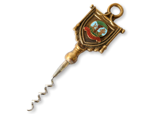 English Enameled Corkscrew