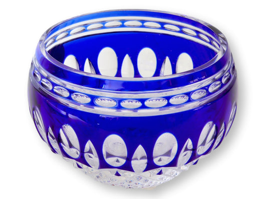 Vintage Waterford Clarendon Cobalt Votive Candleholder