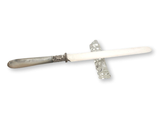 Antique French Crystal Knife Rests, Set of 12